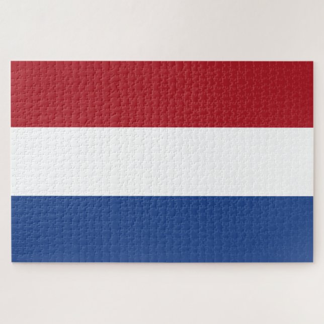 Niederländische Flagge Puzzle (Horizontal)