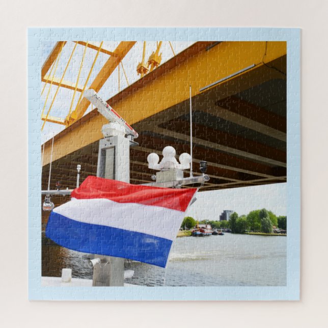 Niederländische Flagge Puzzle (Vertikal)