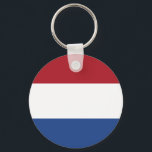 Niederländische Flagge Schlüsselanhänger<br><div class="desc">Niederländische Flagge</div>