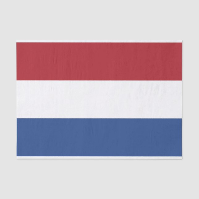 Niederländische Flagge Seidenpapier (Vorderseite)