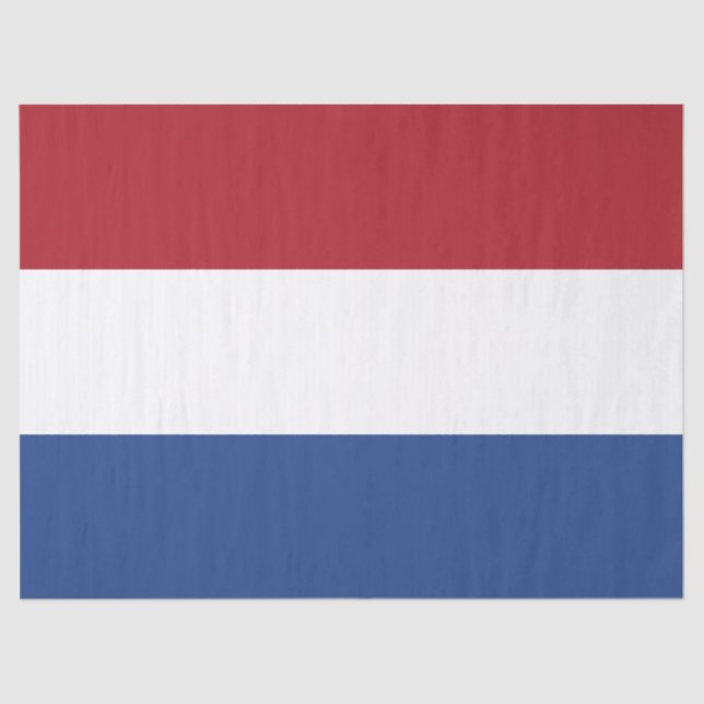 Niederländische Flagge Seidenpapier (Vorderseite)