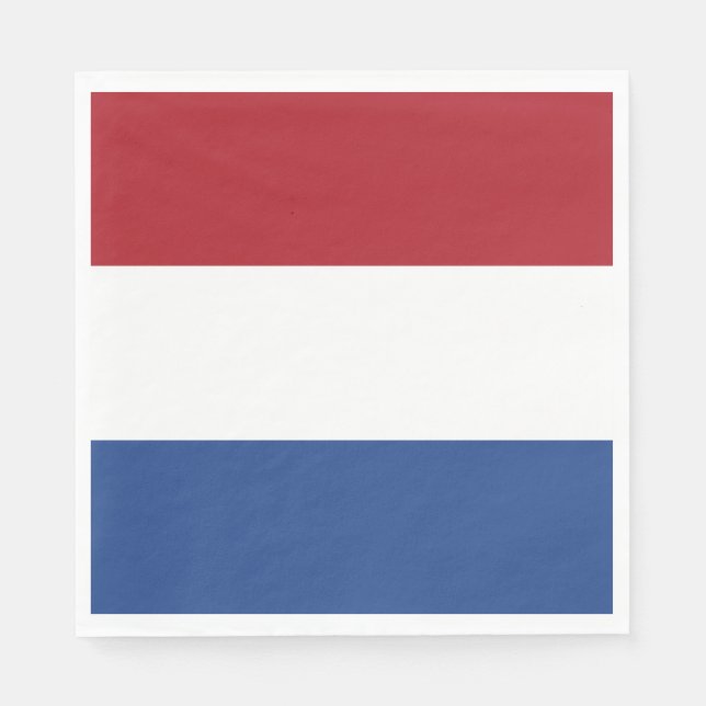 Niederländische Flagge Serviette (Vorderseite)