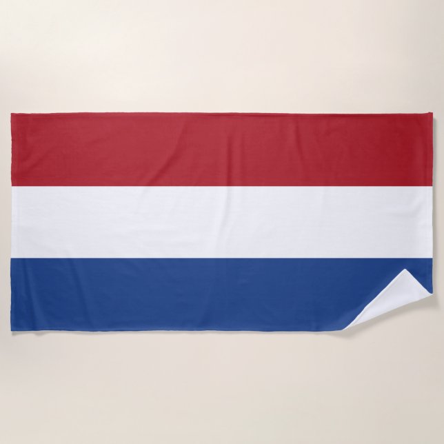 Niederländische Flagge Strandtuch (Vorderseite)