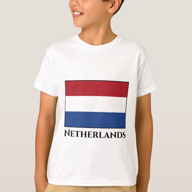 Niederländische Flagge T-Shirt (Vorderseite)