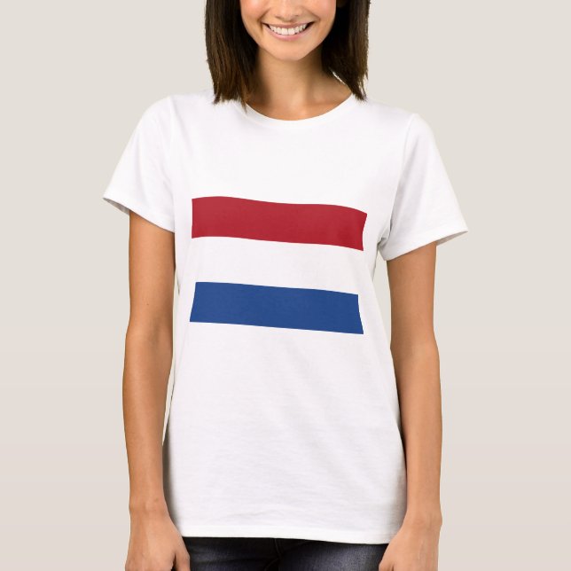 Niederländische Flagge T-Shirt (Vorderseite)