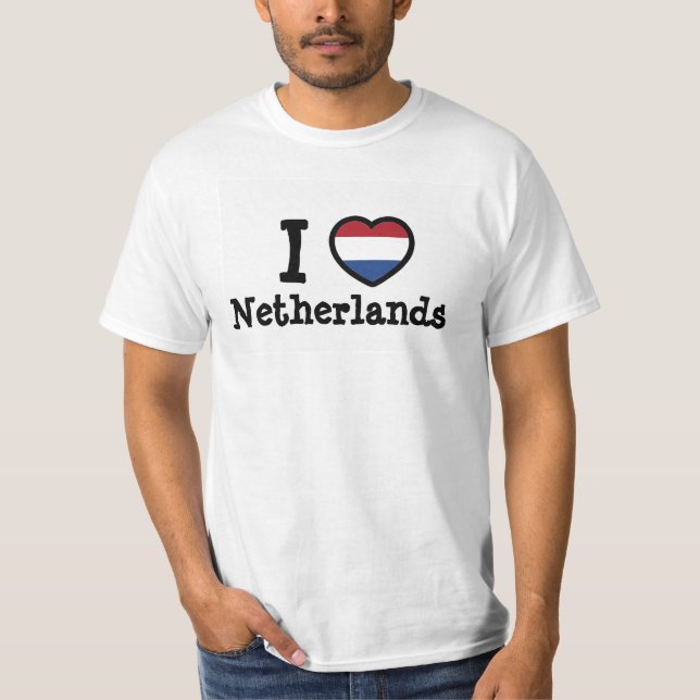 Niederländische Flagge T-Shirt (Vorderseite)
