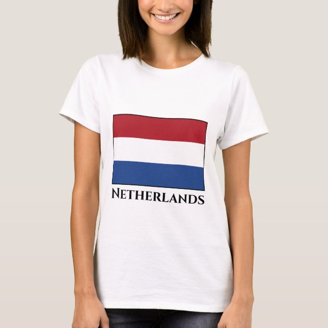 Niederländische Flagge T-Shirt (Vorderseite)