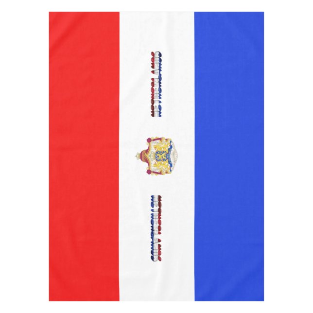 Niederländische Flagge Tischdecke (Vorderseite)