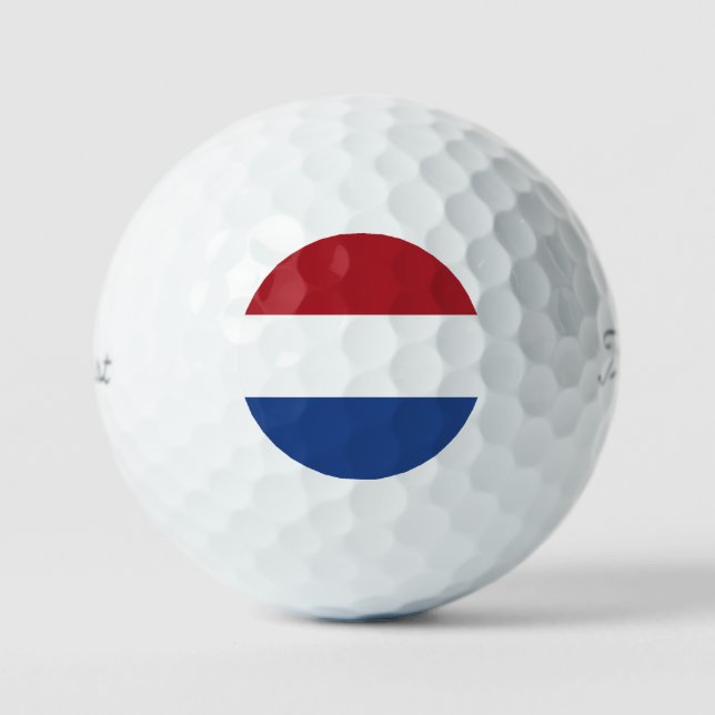 Niederländische Flagge tpv1 gbcnt Golfball (Vorderseite)