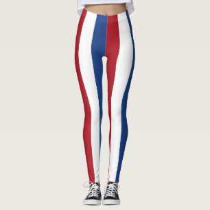 Niederländische Flaggenfarben vertikal gestreift Leggings