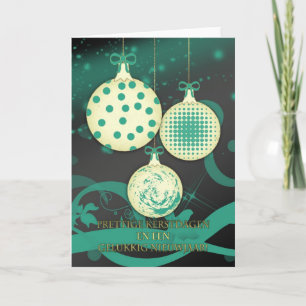 Niederländische frohe Weihnacht-Weihnachtskarte Feiertagskarte