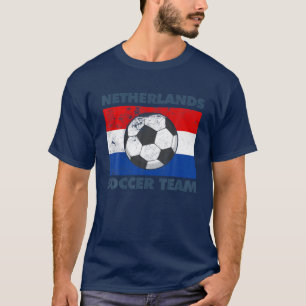Niederländische Fußballmannschaft Flag 2022 Unters T-Shirt