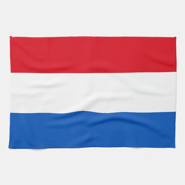 Niederländische Holland-Flagge Geschirrtuch (Horizontal)