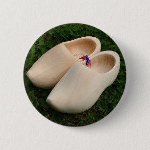 Niederländische hölzerne Klötze Button
