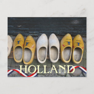 Niederländische hölzerne Schuh-Postkarte Hollands Postkarte