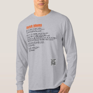 Niederländische Idiome T-Shirt