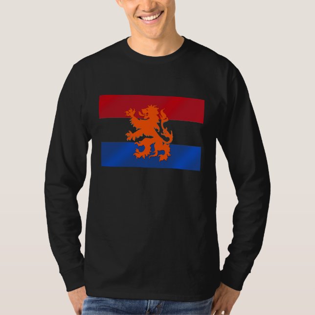 Niederländische ing Löweflagge T-Shirt (Vorderseite)