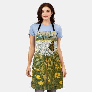 Niederländische Jugendstil-Wildblumen, Schmetterli Schürze