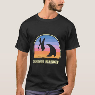 Niederländische Kaninchen Vintag Sunset Rabbit T-Shirt