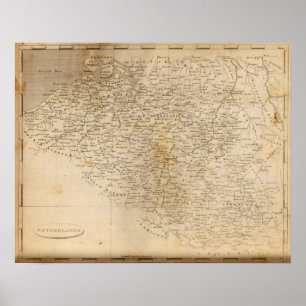 Niederländische Karte durch Arrowsmith Poster