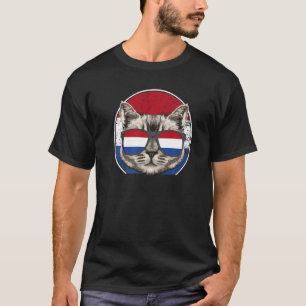 Niederländische Katze Niederländisch Holländisch T-Shirt