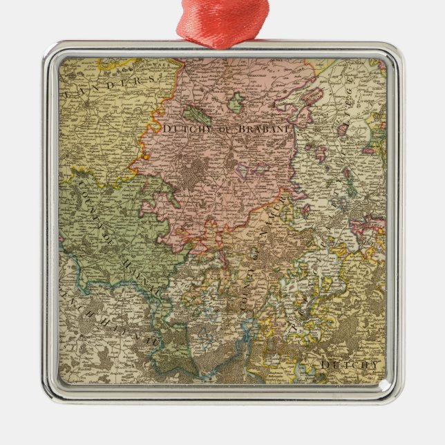 Niederländische oder niedrige Länder Ornament Aus Metall (Vorne)