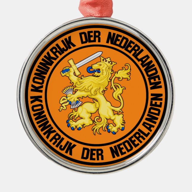 Niederländische RundEmblem Ornament Aus Metall (Vorne)