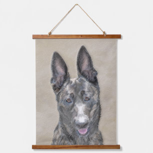 Niederländische Schäferhund-Malerei - Süße origine Wandteppich Mit Holzrahmen