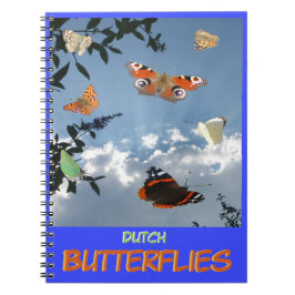 Niederländische Schmetterlinge keuchen. Textheft Notizblock