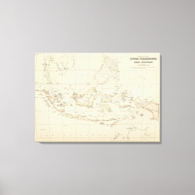 Niederländische Sitzungen im indischen Archipel Leinwanddruck (Vorderseite)