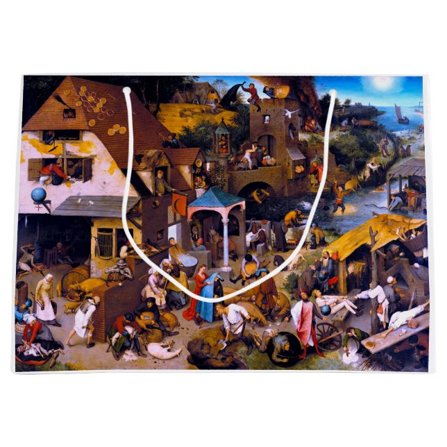 niederländische Sprichwörter, Pieter Bruegel der Ä Große Geschenktüte (Vorderseite)