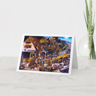 Niederländische Sprichwörter, Pieter Bruegel der Ä Karte