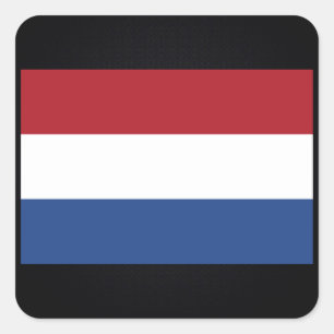 Niederländische Staatsflagge von Quadratischer Aufkleber