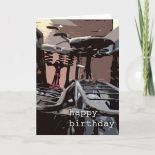 Niederländische Vintage Fahrräder Geburtstag Karte