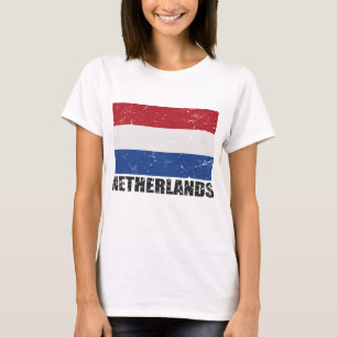 Niederländische Vintage Flagge T-Shirt