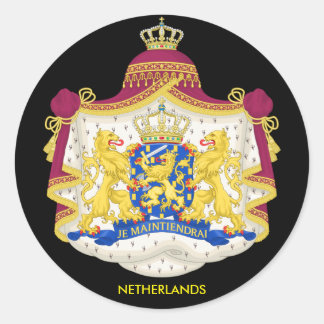 Niederländische Wappen - Klassischer Aufkleber
