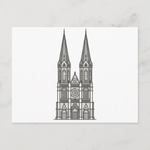 Niederländische WeltSehenswürdigkeit Heuvelse kerk Postkarte