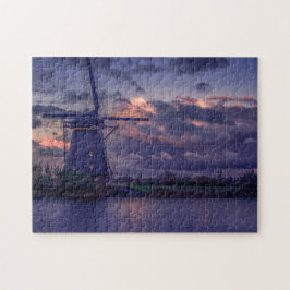Niederländische Windmill Windmill River Sky Jigs Puzzle