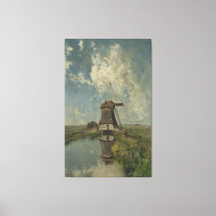 Niederländische Windmühle auf dem Polegeweg Paul Leinwanddruck