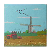 Niederländische Windmühle Landschaft Niederlande
