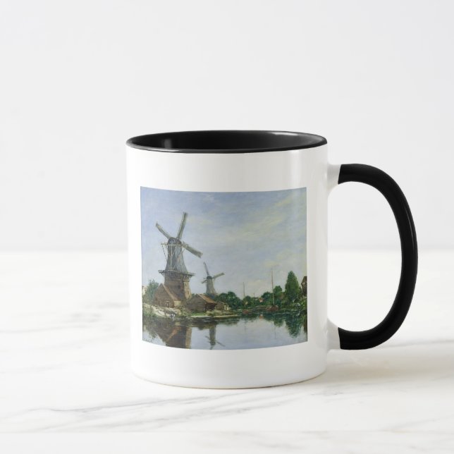 Niederländische Windmühlen, 1884 Tasse (Rechts)
