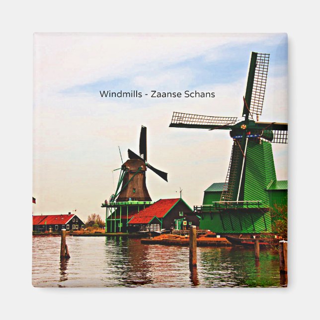 Niederländische Windmühlen, Zaanse Schans, Magnet (Vorne)