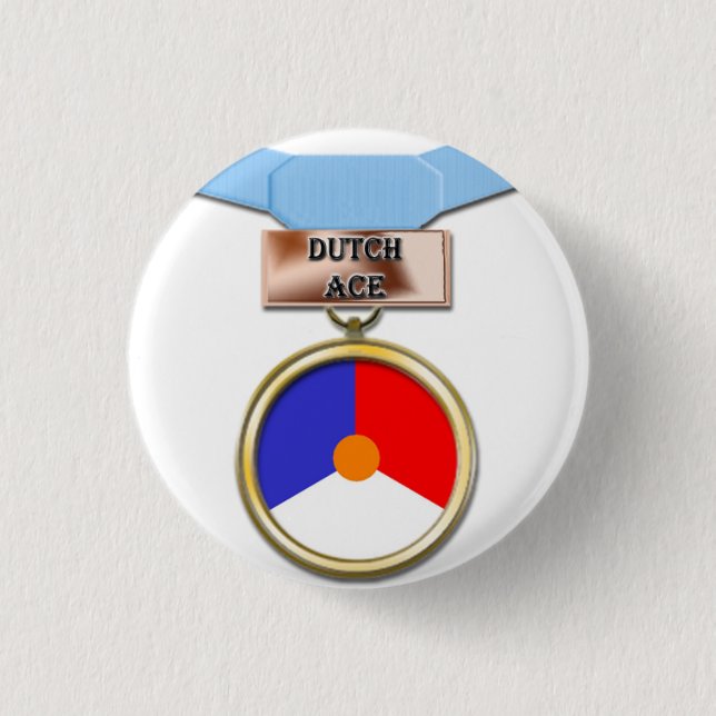 Niederländischer Asmedaillenknopf Button (Vorderseite)