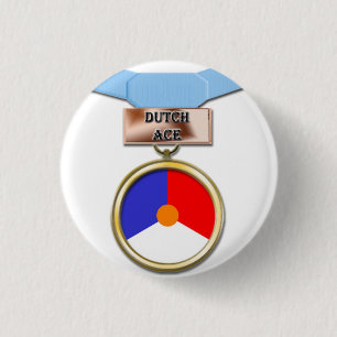 Niederländischer Asmedaillenknopf Button