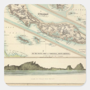 Niederländischer Besitz Quadratischer Aufkleber