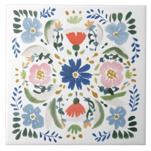Niederländischer blauer Blumen-Cottage-Stil Fliese
