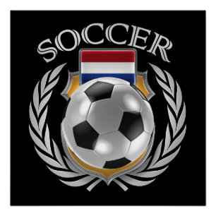 Niederländischer Fan-Gang des Fußball-2016 Poster