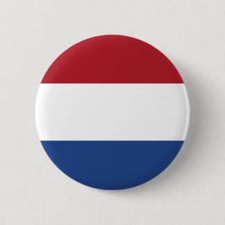 Niederländischer Flaggen-Knopf Button