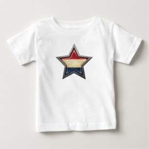 Niederländischer Flaggen-Stern Baby T-shirt