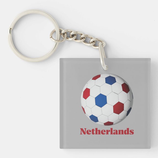 Niederländischer Fußball Schlüsselanhänger (Vorderseite)